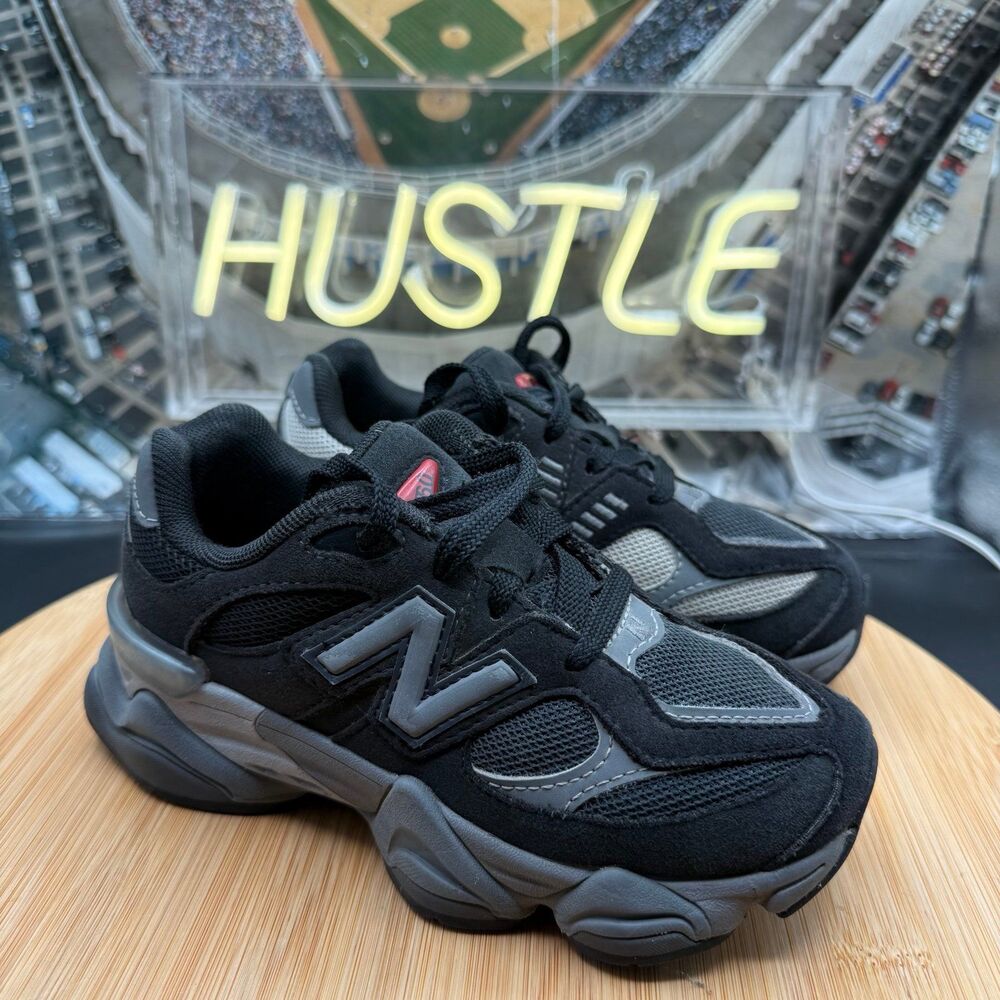 New Balance 9060 Athletic Shoe  Little Kid Black / Castlerock Grey Size 12C